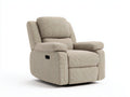 Fauteuil relax - Tissu - 96 x 91 x 103 cm - Beige - Style contemporain